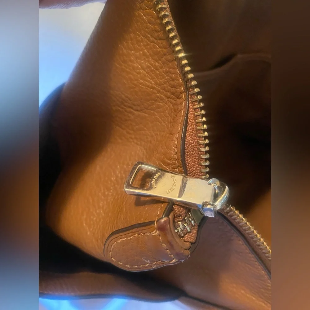 Coach Brown Leather Tote Bag - Picture 14 of 16